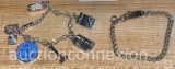 Jewelry - 2 Bracelets, Charm bracelet with 5 charms and misc. chain