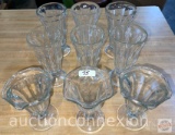 Glassware - 9 Ice cream Sundae Glasses, 6 - 6.75