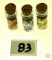 3 small vials - Gold, silver and Bronze leaf