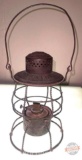 Vintage Railroad lantern, twisted wire, D. & I. R., Duluth and Iron Range Railroad founded in 1874