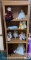 Bookcase - wooden, adjustable shelves