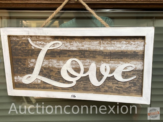 Wall decor - Wooden Decor sign, "Love"