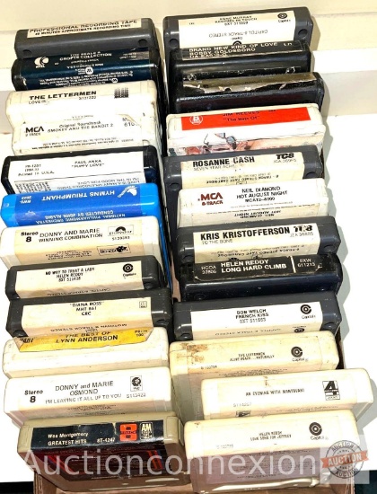 Music - Vintage 8-track tapes, 24 ct