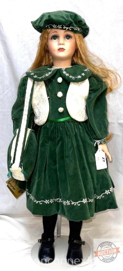 Doll - Porcelain Collector Doll, Seymour Mann, 26"