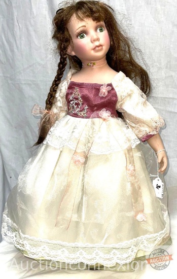 Doll - Porcelain Collector Doll, Dan.ea, 22"h