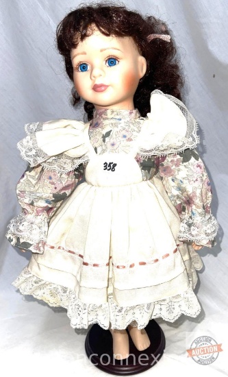 Doll - Porcelain Collector Doll, marked Geppeddo, 16"h