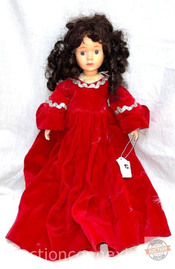 Doll - Porcelain Collector Doll, 15"h