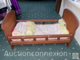 Doll Furniture - Wooden Doll Bed