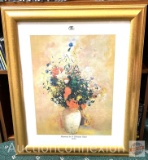 Art - Decor Art Flowers in a Chinese Vase by Redon