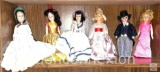 Dolls - 6 Vintage storybook dolls, sleep eyes