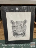 Artwork - Frameable, signed and numbered print, 1986, Tiger