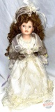 Doll - Porcelain Collector Doll, Lace dress