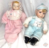 Dolls - 2 Porcelain Collector Dolls