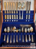 Vintage Flatware and chest, 1940's pattern
