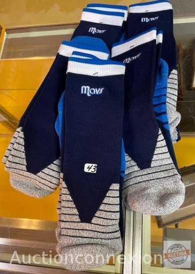 Mavs Basketball socks - 5 pair, new