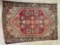 Vintage Mexican woven rug, early 1900's