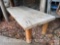 Rustic wooden coffee table