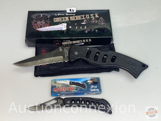 Knives - 2 Frost Cutlery, Green Beret USA and Eagle Eye