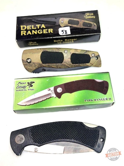 Knives - 2 Frost Cutlery Delta Ranger and Park Ranger II