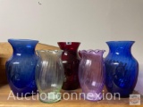 Vases - 5 glass vases
