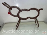 Horseshoe metal art - Rudolph the Red Nose Reindeer,