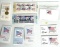 Stamps - 8 packages - Total of approximately $36+ plus Flag pin, Commemorative and Definitive stamps