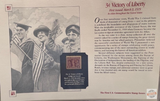 Stamps - The First Commemorative Stamp Issues, 3-cent Victory of Liberty stamp