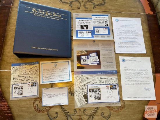 Custom crafted collector's album by the Postal Commemorative Society