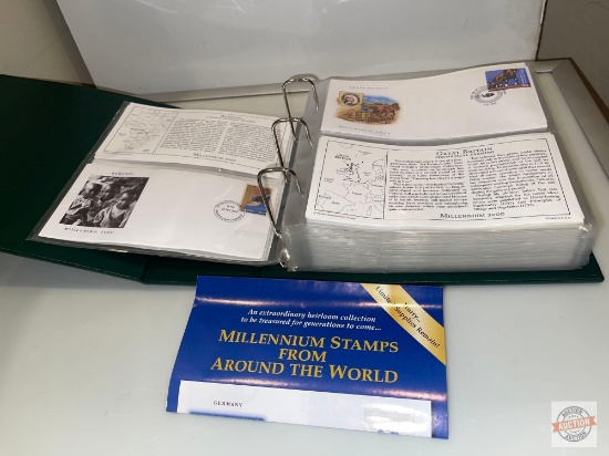 Stamps - 100 First Day Covers Millennium Stamps from Around the World, Postal Commemorative Society