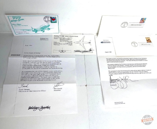 Stamps - 3 First Day Covers - Boeing First Flight