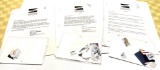 Stamps - 3 sets Definitive album pages with stamps, 1987, 1988, 1991 Commemorative Stamp Club