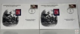 Stamps - 2 - 50th Anniversary of World War II Commemorative Covers