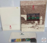 Stamps - Olympic Games Scrapbook with stamp packet with mounts