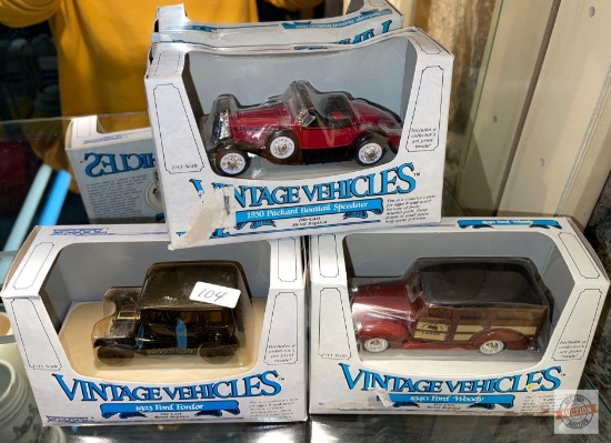 3 Vintage die cast metal replicas