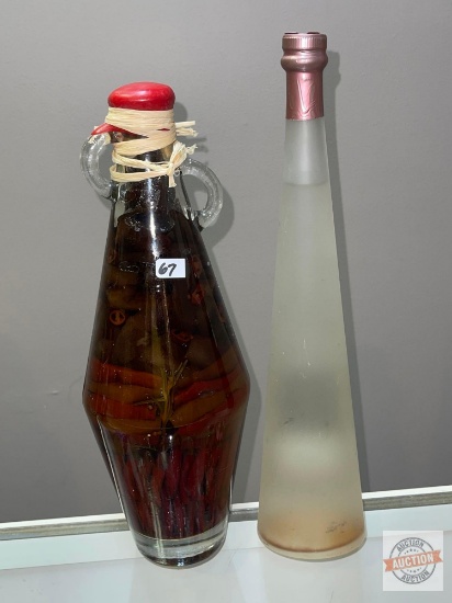 2 Infused Vinegar Bottles