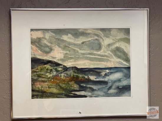 Artwork - Original Watercolor, signed Seville Jacky 1978