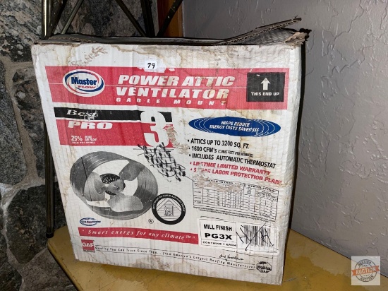 Master Power Attic Ventilator,