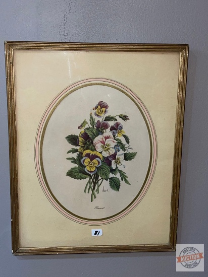 Artwork - Vintage Chirat Floral print,