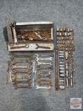 Tools - Tool Box with vintage wrenches and sockets