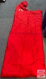 Sleeping bag, red