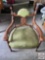 Furniture - Vintage parlor chair, wood and upholstery