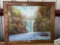 Artwork - Large oil on canvas in ornate oak frame