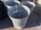 Trash Cans - 3 Galvanized trash cans, used, 33 gallon