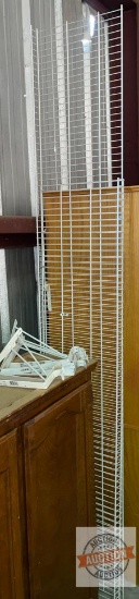 Shelving - Wire Shelf rack, 2 sections and 8 brackets