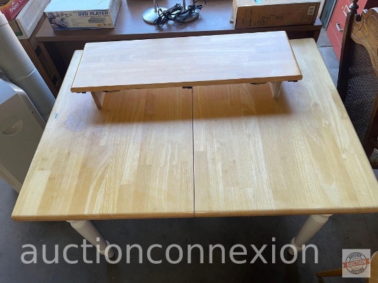 Furniture - Table and 2 chairs, 48"wx30"w and 1 -12" leaf