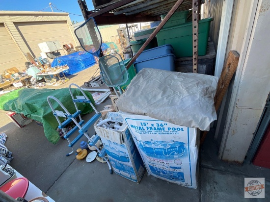 Intex Swimming Pool, filter pump, ladder, screen leaf skiffs