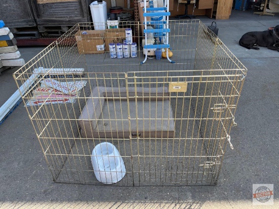 Folding Animal Enclosure, 8 Section w/ door