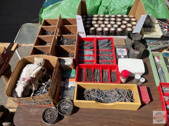 Hardware - Nails and vintage nails, lg. lot