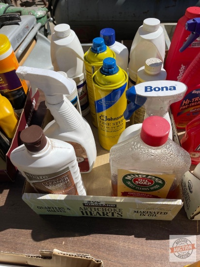 Cleaners - Polishers, Bona, Fuller Full-Sheen, Johnson 1 step wax etc.
