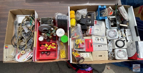 Hardware - Electrical, switch plates, lamp harps, timers, wire nuts, fuses, switches etc.
